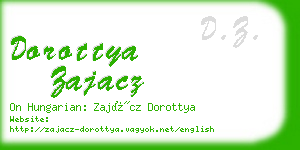 dorottya zajacz business card